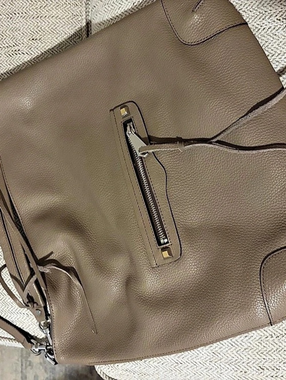 Rebecca Minkoff Moto Hobo Shoulder Bag in Brown